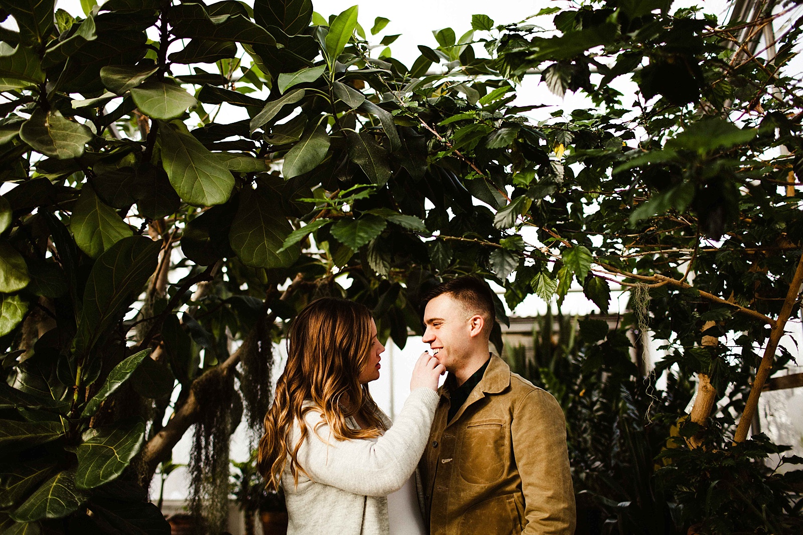 Anchorage Maternity Session at Mann Leiser Memorial Greenhouse
