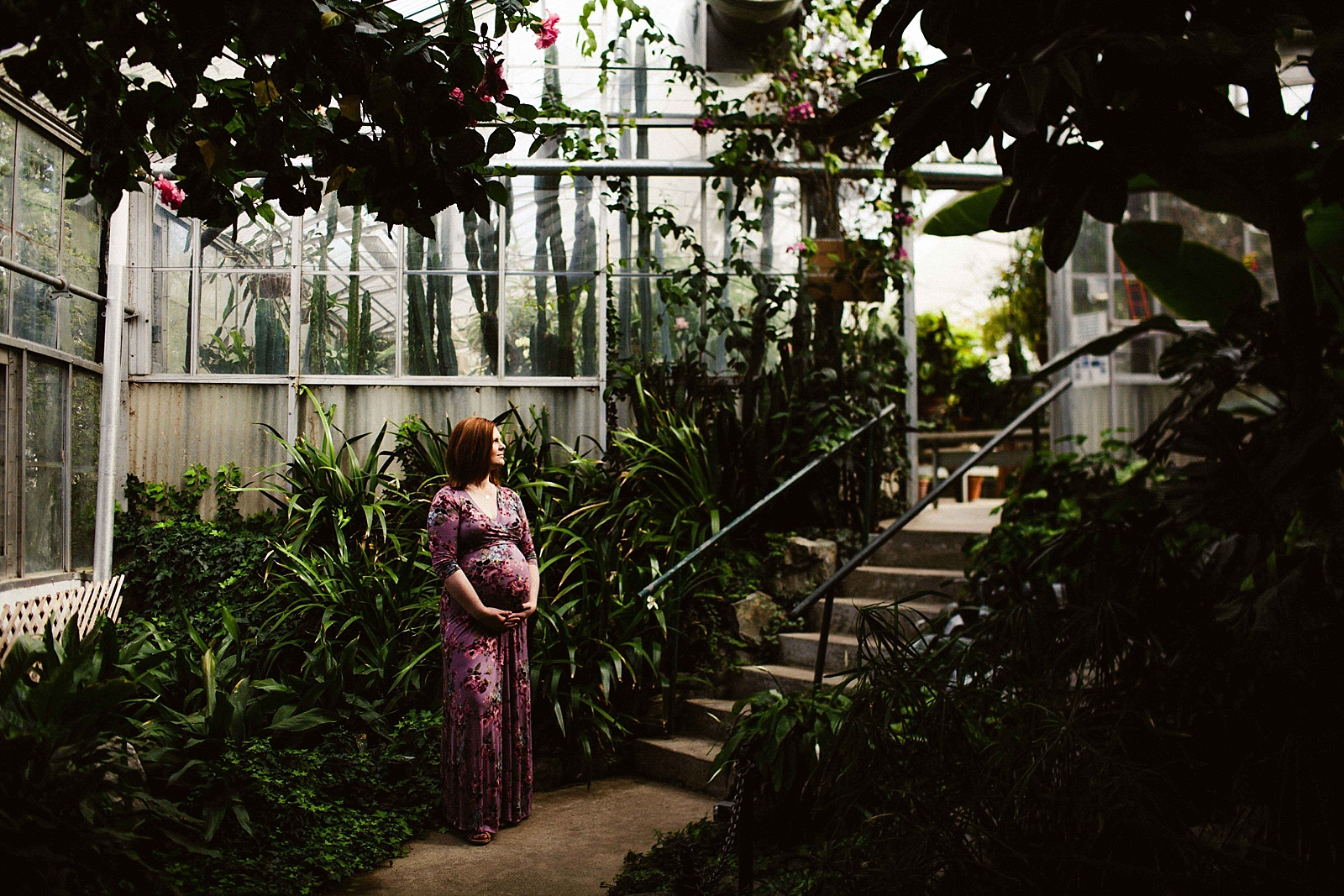 Mann Leiser Greenhouse Maternity Session