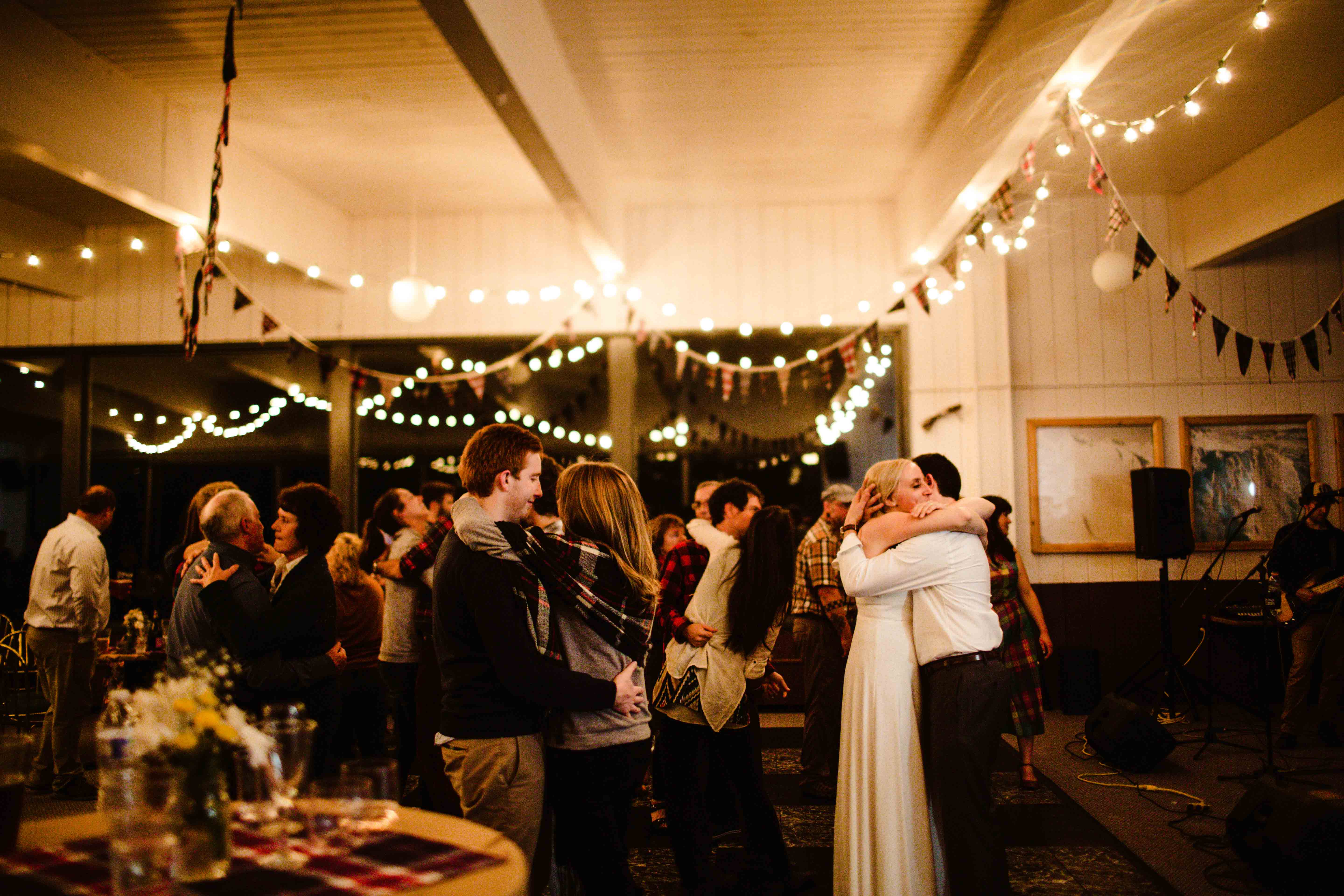 festive flannel wedding at arctic valley