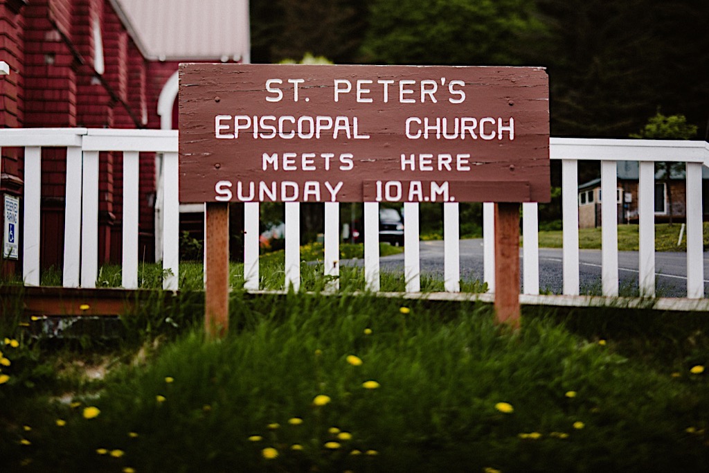 st. peter's episcopal church sign 